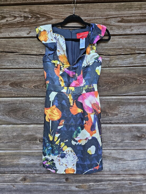 Christian Lacroix Dresses & Skirts - Christian Lacroix Paris Floral Sheath Dress Size 36 (US 4)